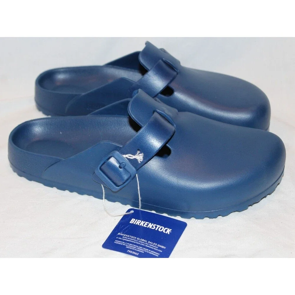 Birkenstock Men Boston Essentials EVA Sandals NAVY BLUE NIB EU 41 REGULAR NWT